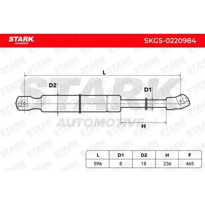Gas Spring, boot-/cargo area Stark SKGS-0220984 SKGS-0220984 - photo 5