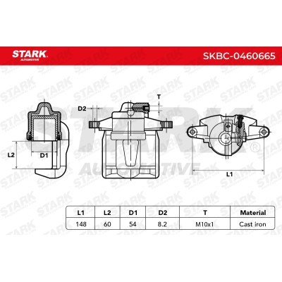 Brake Caliper Stark SKBC-0460665 SKBC-0460665 - photo 6