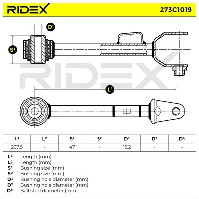 Control Arm RIDEX 273C1019 273C1019 - photo 7
