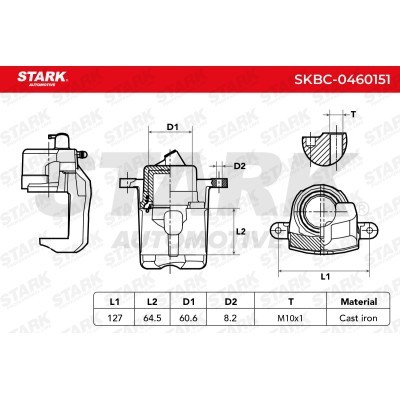 Brake Caliper Stark SKBC-0460151 SKBC-0460151 - photo 6