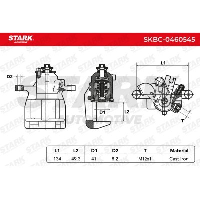 Brake Caliper Stark SKBC-0460545 SKBC-0460545 - photo 3