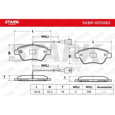 Brake Pads Set Stark SKBP-0011063 SKBP-0011063 - photo 3