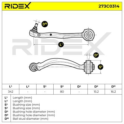 Control Arm RIDEX 273C0314 273C0314 - photo 11