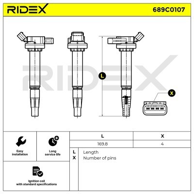 Ignition Coil RIDEX 689C0107 689C0107 - photo 6