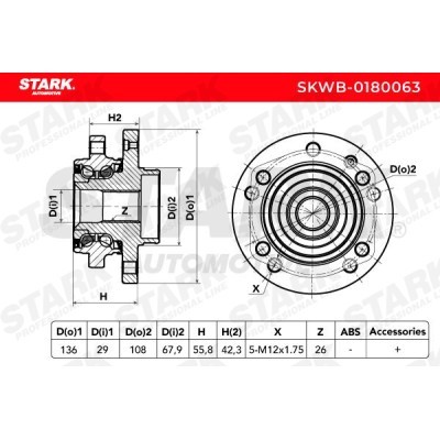 Wheel Bearing Stark SKWB-0180063 SKWB-0180063 - photo 5