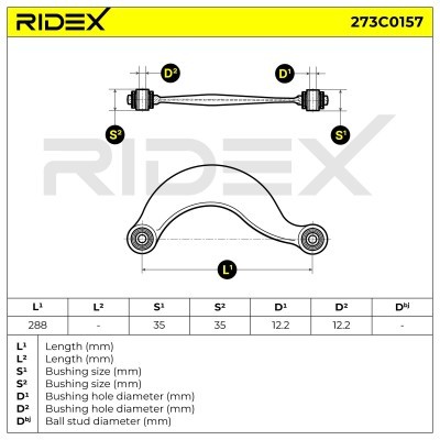 Control Arm RIDEX 273C0157 273C0157 - photo 7
