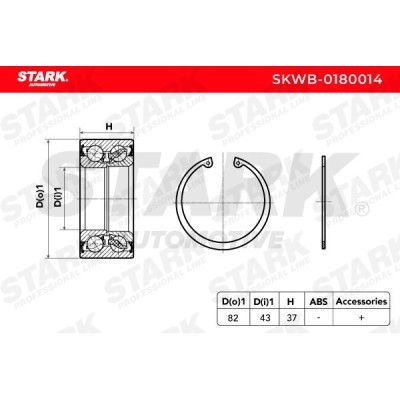 Wheel Bearing Stark SKWB-0180014 SKWB-0180014 - photo 3