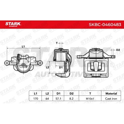 Brake Caliper Stark SKBC-0460483 SKBC-0460483 - photo 7