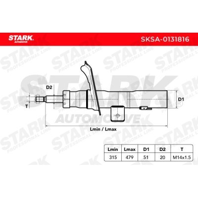 Shock Absorber Stark SKSA-0131816 SKSA-0131816 - photo 4