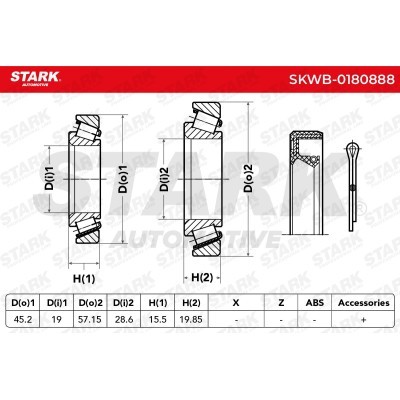 Wheel Bearing Stark SKWB-0180888 SKWB-0180888 - photo 7