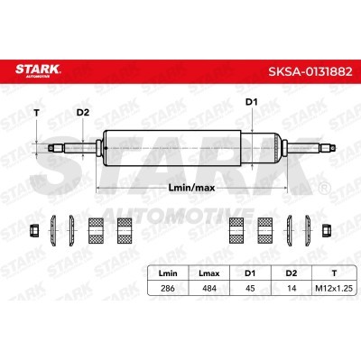 Shock Absorber Stark SKSA-0131882 SKSA-0131882 - photo 3