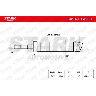 Shock Absorber Stark SKSA-0131260 SKSA-0131260 - photo 7