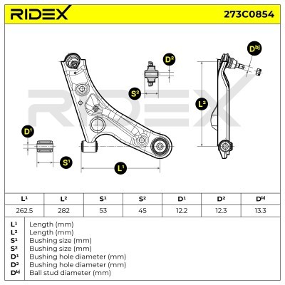 Control Arm RIDEX 273C0854 273C0854 - photo 6