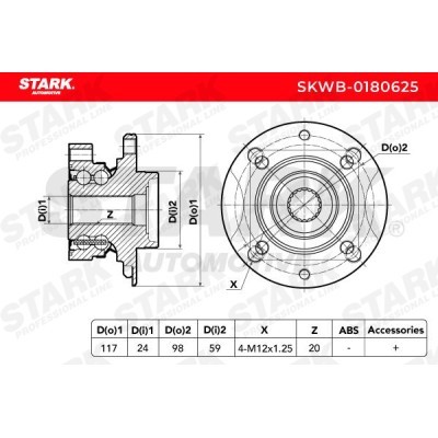 Wheel Bearing Stark SKWB-0180625 SKWB-0180625 - photo 3