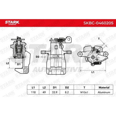 Brake Caliper Stark SKBC-0460205 SKBC-0460205 - photo 4