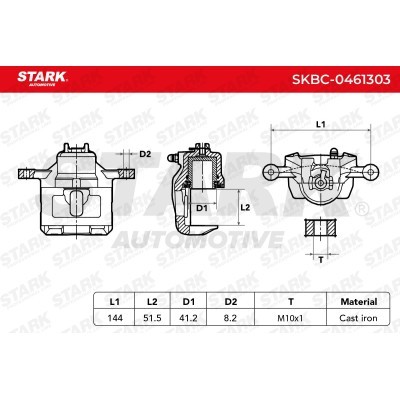 Brake Caliper Stark SKBC-0461303 SKBC-0461303 - photo 7