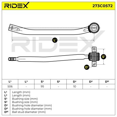 Control Arm RIDEX 273C0572 273C0572 - photo 7