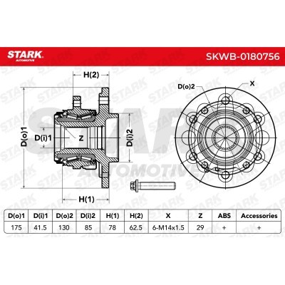 Wheel Bearing Stark SKWB-0180756 SKWB-0180756 - photo 5