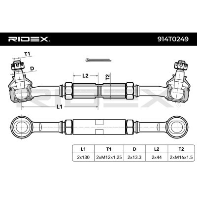 Steering Linkage Kit RIDEX 914T0249 914T0249 - photo 2
