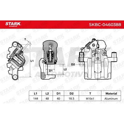 Brake Caliper Stark SKBC-0460388 SKBC-0460388 - photo 3