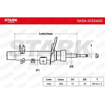 Shock Absorber Stark SKSA-0133400 SKSA-0133400 - photo 2