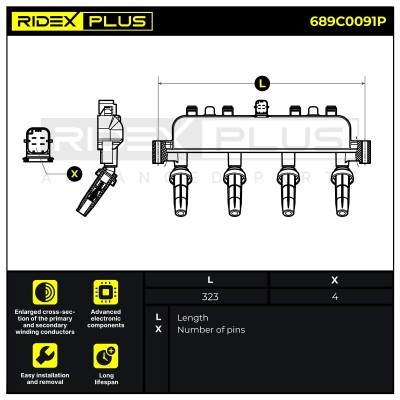 Ignition Coil RIDEX 689C0091P 689C0091P - photo 9