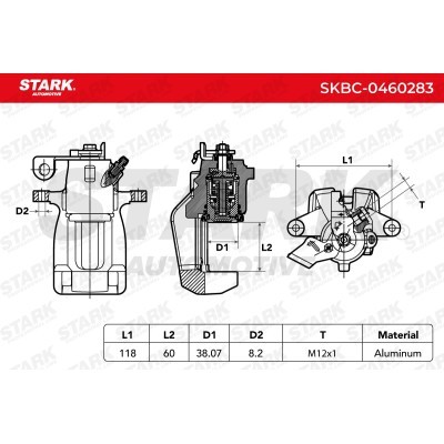 Brake Caliper Stark SKBC-0460283 SKBC-0460283 - photo 6