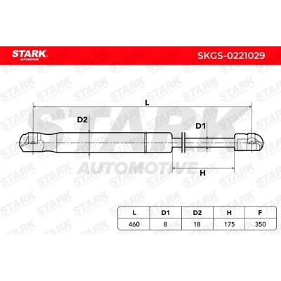Gas Spring, boot-/cargo area Stark SKGS-0221029 SKGS-0221029 - photo 6