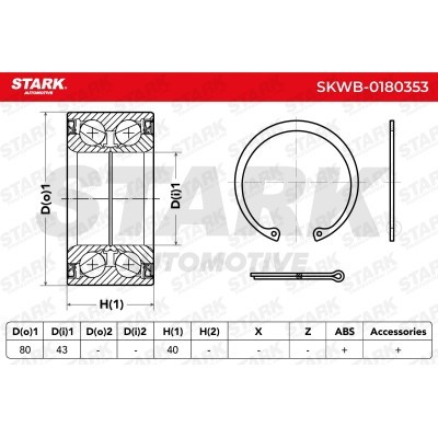 Wheel Bearing Stark SKWB-0180353 SKWB-0180353 - photo 2