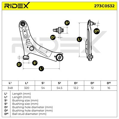 Control Arm RIDEX 273C0532 273C0532 - photo 5