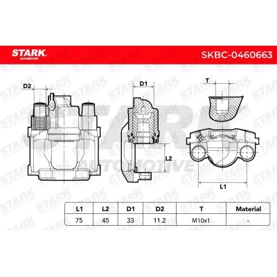 Brake Caliper Stark SKBC-0460663 SKBC-0460663 - photo 6