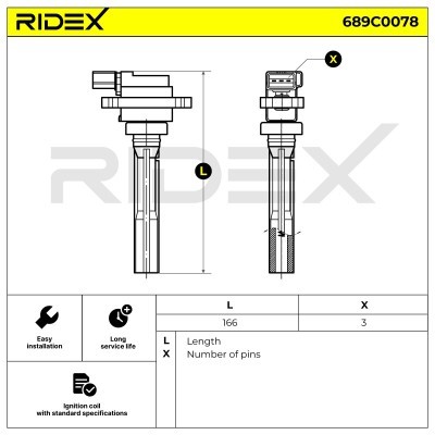 Ignition Coil RIDEX 689C0078 689C0078 - photo 4