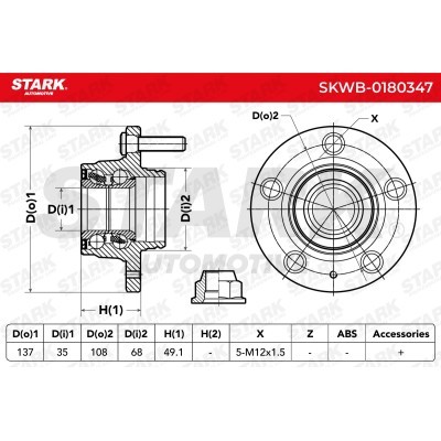 Wheel Bearing Stark SKWB-0180347 SKWB-0180347 - photo 6