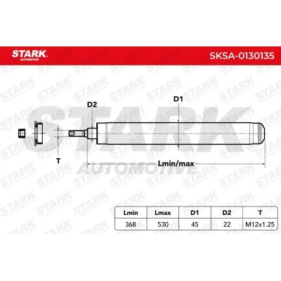 Shock Absorber Stark SKSA-0130135 SKSA-0130135 - photo 3