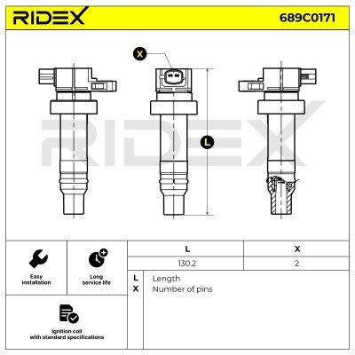 Ignition Coil RIDEX 689C0171 689C0171 - photo 6