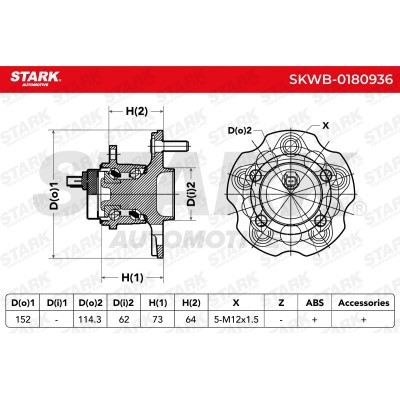 Wheel Bearing Stark SKWB-0180936 SKWB-0180936 - photo 5