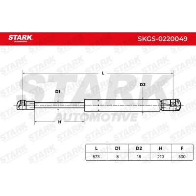 Gas Spring, boot-/cargo area Stark SKGS-0220049 SKGS-0220049 - photo 3