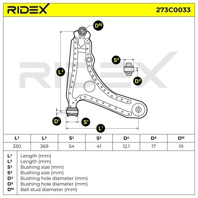 Control Arm RIDEX 273C0033 273C0033 - photo 7
