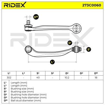 Control Arm RIDEX 273C0060 273C0060 - photo 6