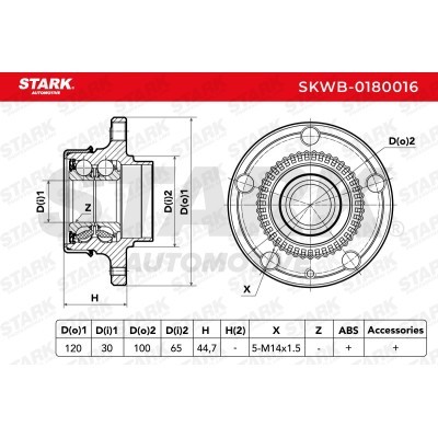 Wheel Bearing Stark SKWB-0180016 SKWB-0180016 - photo 2