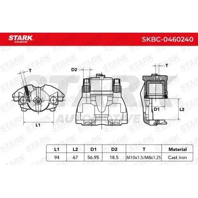 Brake Caliper Stark SKBC-0460240 SKBC-0460240 - photo 6