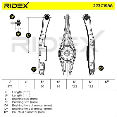 Control Arm RIDEX 273C1588 273C1588 - photo 7
