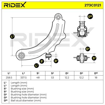 Control Arm RIDEX 273C0121 273C0121 - photo 10
