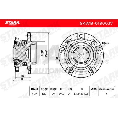 Wheel Bearing Stark SKWB-0180037 SKWB-0180037 - photo 3