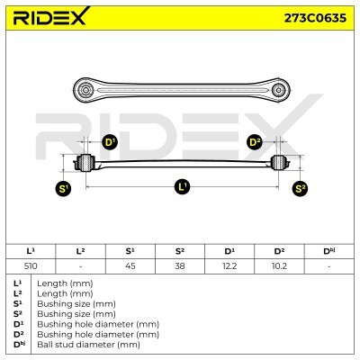 Control Arm RIDEX 273C0635 273C0635 - photo 6