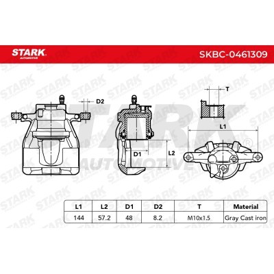 Brake Caliper Stark SKBC-0461309 SKBC-0461309 - photo 6