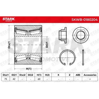 Wheel Bearing Stark SKWB-0180204 SKWB-0180204 - photo 7