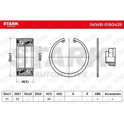 Wheel Bearing Stark SKWB-0180439 SKWB-0180439 - photo 2