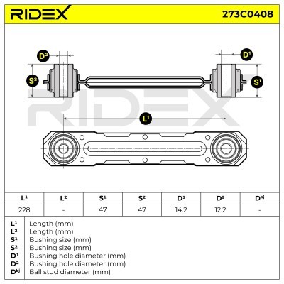 Control Arm RIDEX 273C0408 273C0408 - photo 5