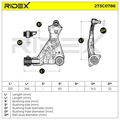 Control Arm RIDEX 273C0786 273C0786 - photo 6